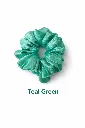 Teal Green Satin Scrunchies.webp