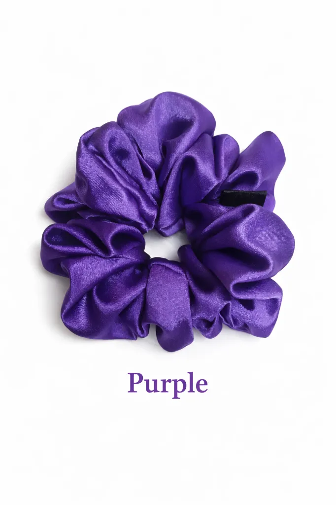 Purple Satin Scrunchies.webp