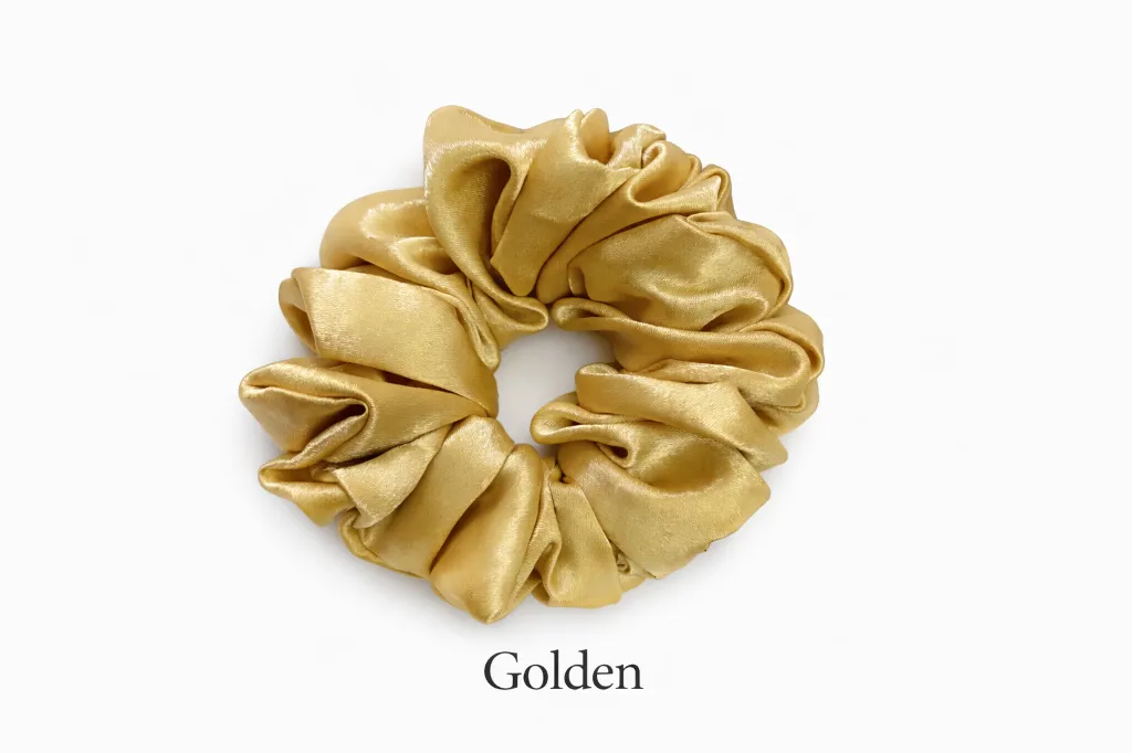 Golden Satin Scrunchies.webp